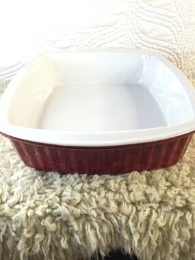 NWOT Bialetti 3 QT Stoneware Casserole/Baking Dish Quality Classic Julia Childs